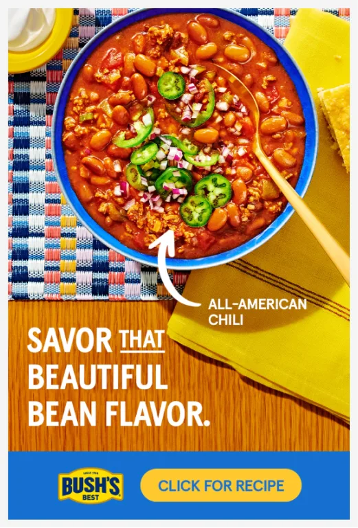 Bush's Beans chili digital ad