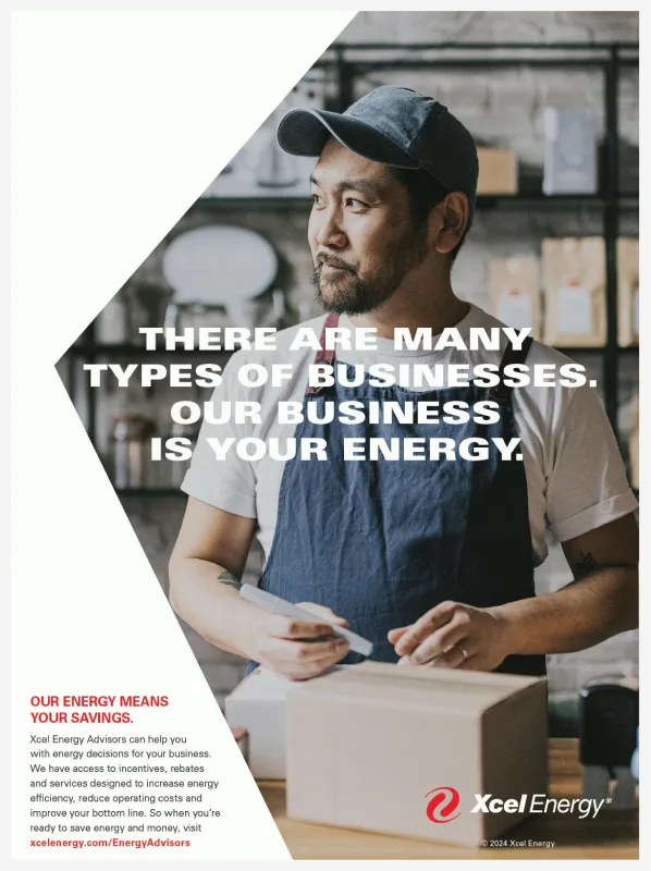 Xcel Energy print advertisement