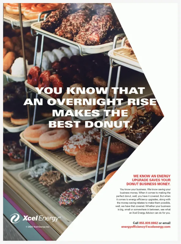 Xcel Energy print advertisement