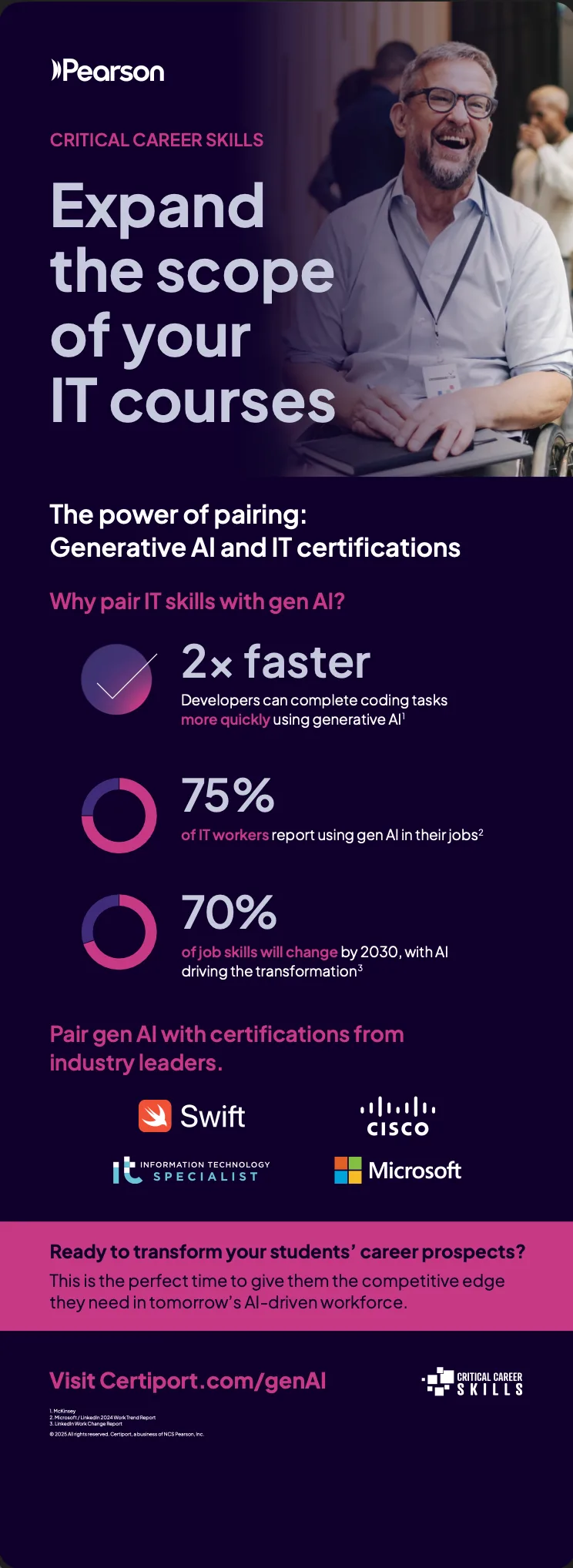 Pearson trade show materials — print